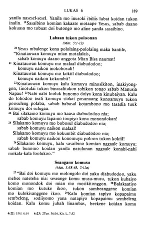 Banggai bible   new testament