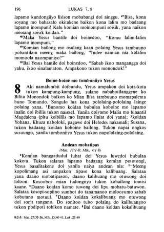 Banggai bible   new testament