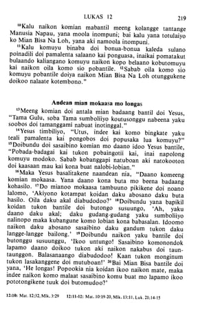 Banggai bible   new testament
