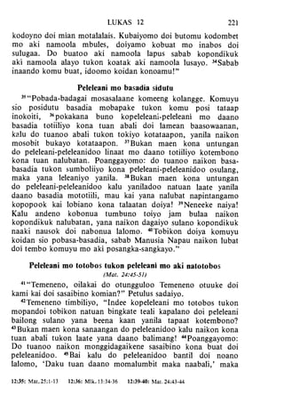 Banggai bible   new testament