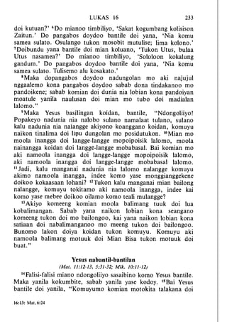 Banggai bible   new testament