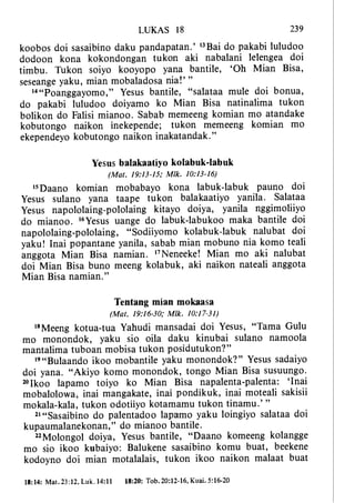 Banggai bible   new testament