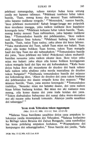 Banggai bible   new testament