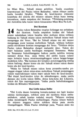 Banggai bible   new testament