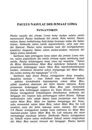 Banggai bible   new testament