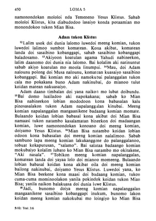 Banggai bible   new testament
