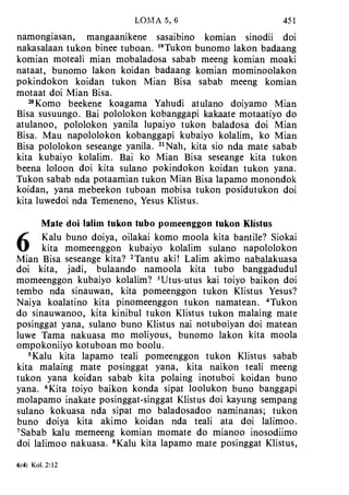 Banggai bible   new testament