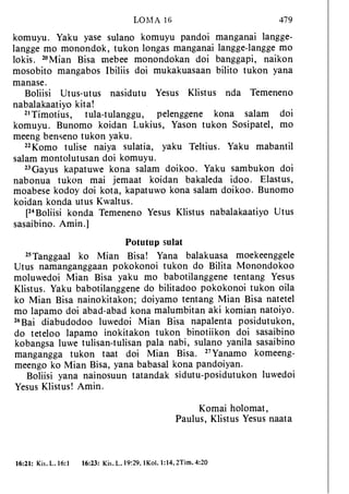 Banggai bible   new testament