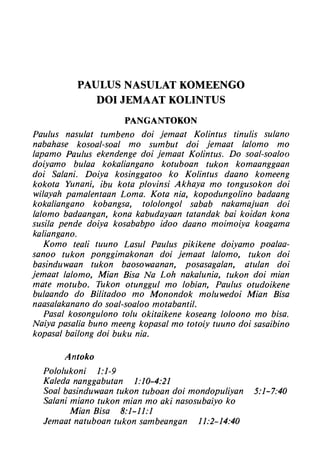 Banggai bible   new testament