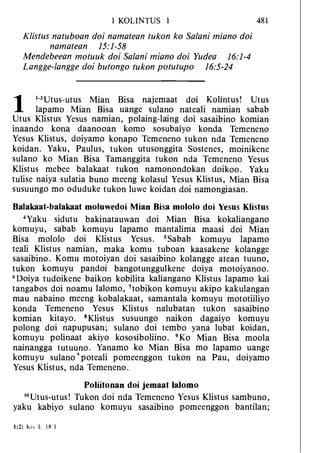 Banggai bible   new testament