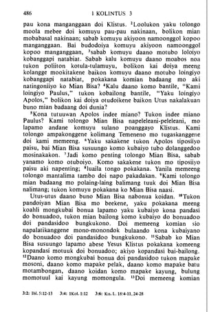 Banggai bible   new testament