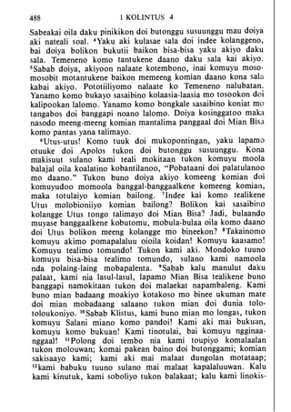 Banggai bible   new testament