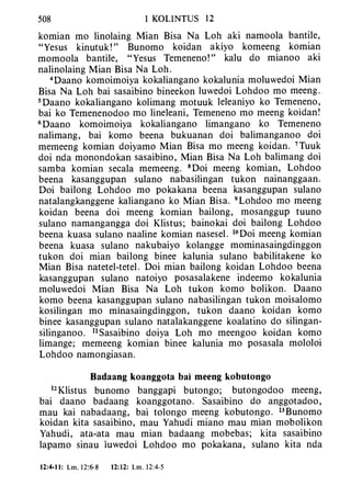 Banggai bible   new testament