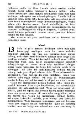 Banggai bible   new testament