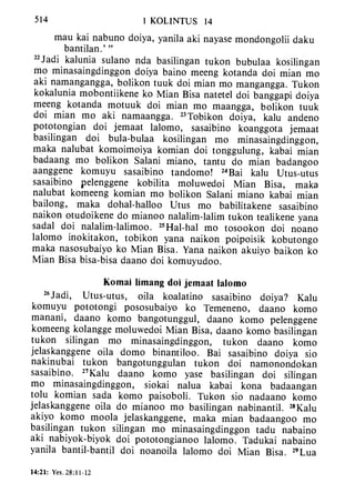 Banggai bible   new testament