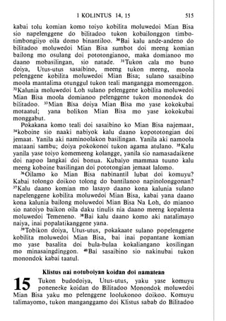 Banggai bible   new testament