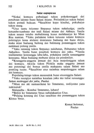Banggai bible   new testament