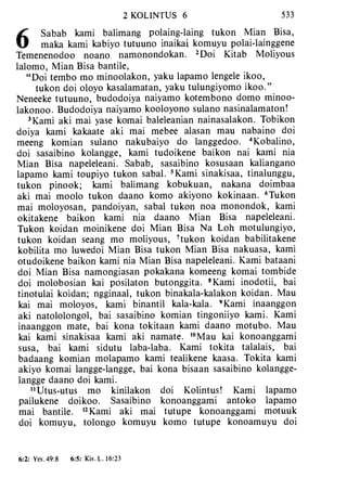 Banggai bible   new testament