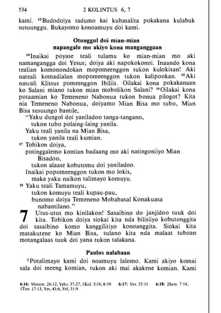 Banggai bible   new testament
