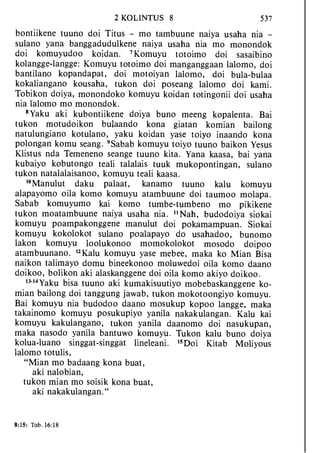 Banggai bible   new testament