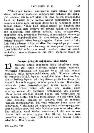 Banggai bible   new testament