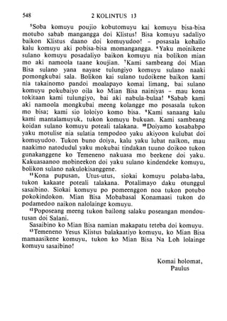 Banggai bible   new testament