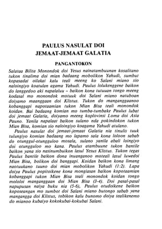 Banggai bible   new testament