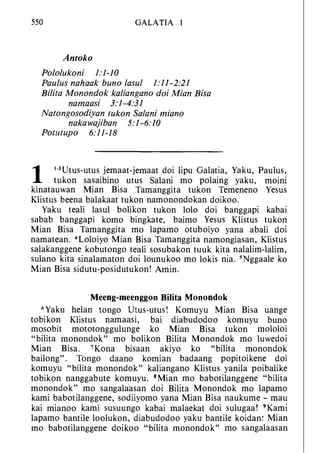 Banggai bible   new testament