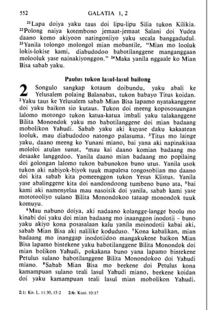 Banggai bible   new testament
