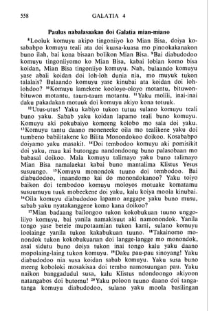 Banggai bible   new testament
