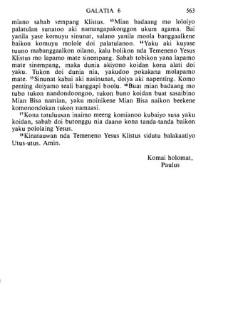 Banggai bible   new testament