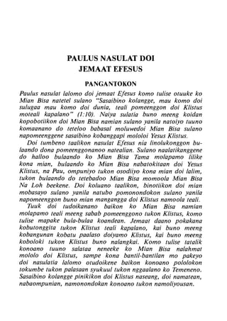 Banggai bible   new testament