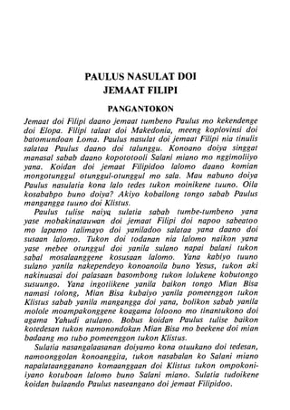 Banggai bible   new testament