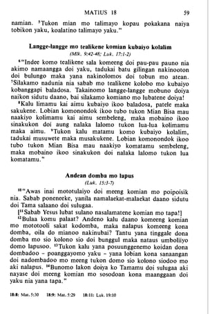 Banggai bible   new testament