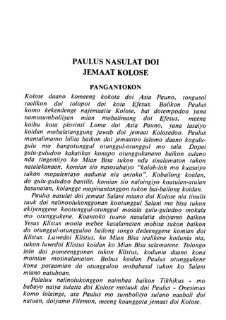 Banggai bible   new testament