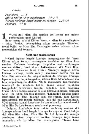 Banggai bible   new testament