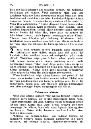 Banggai bible   new testament