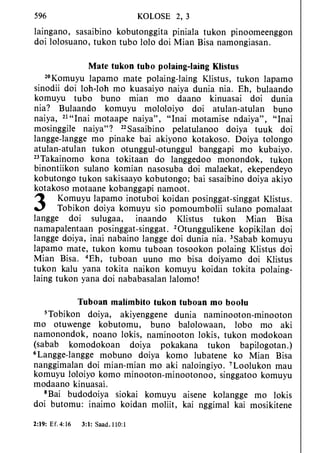 Banggai bible   new testament