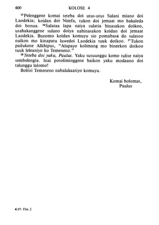 Banggai bible   new testament