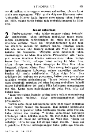 Banggai bible   new testament