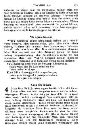 Banggai bible   new testament