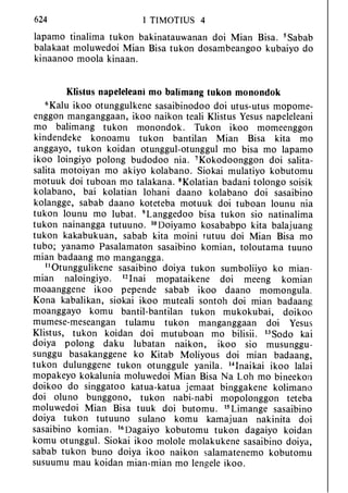 Banggai bible   new testament