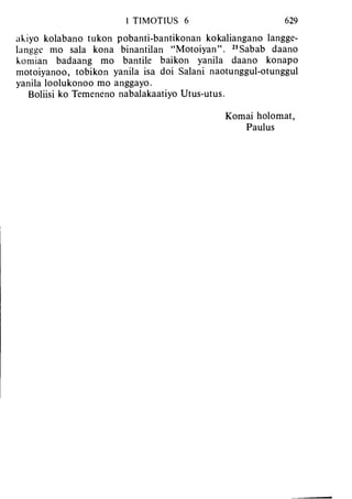 Banggai bible   new testament