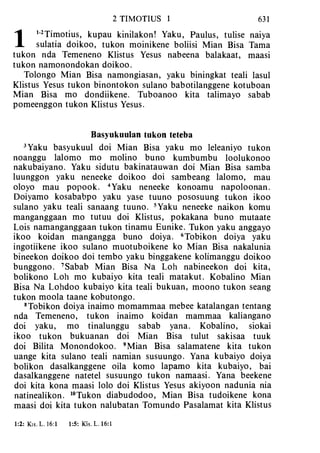 Banggai bible   new testament