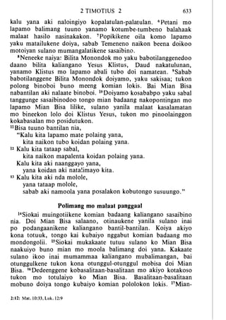 Banggai bible   new testament