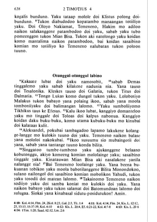 Banggai bible   new testament