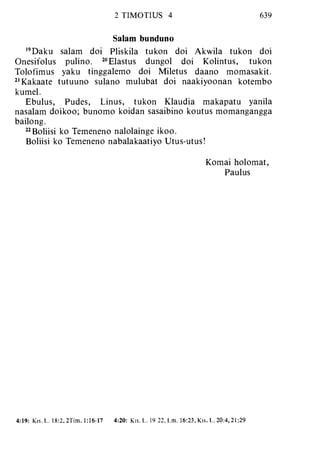 Banggai bible   new testament