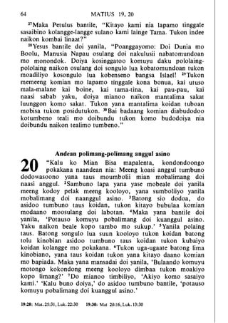 Banggai bible   new testament
