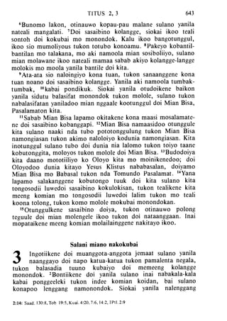 Banggai bible   new testament