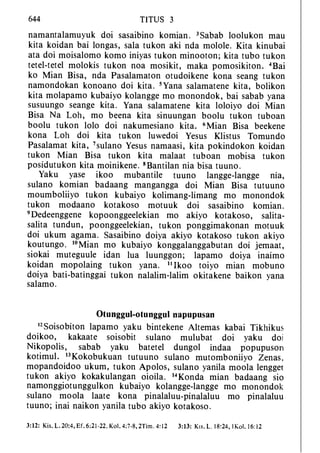 Banggai bible   new testament